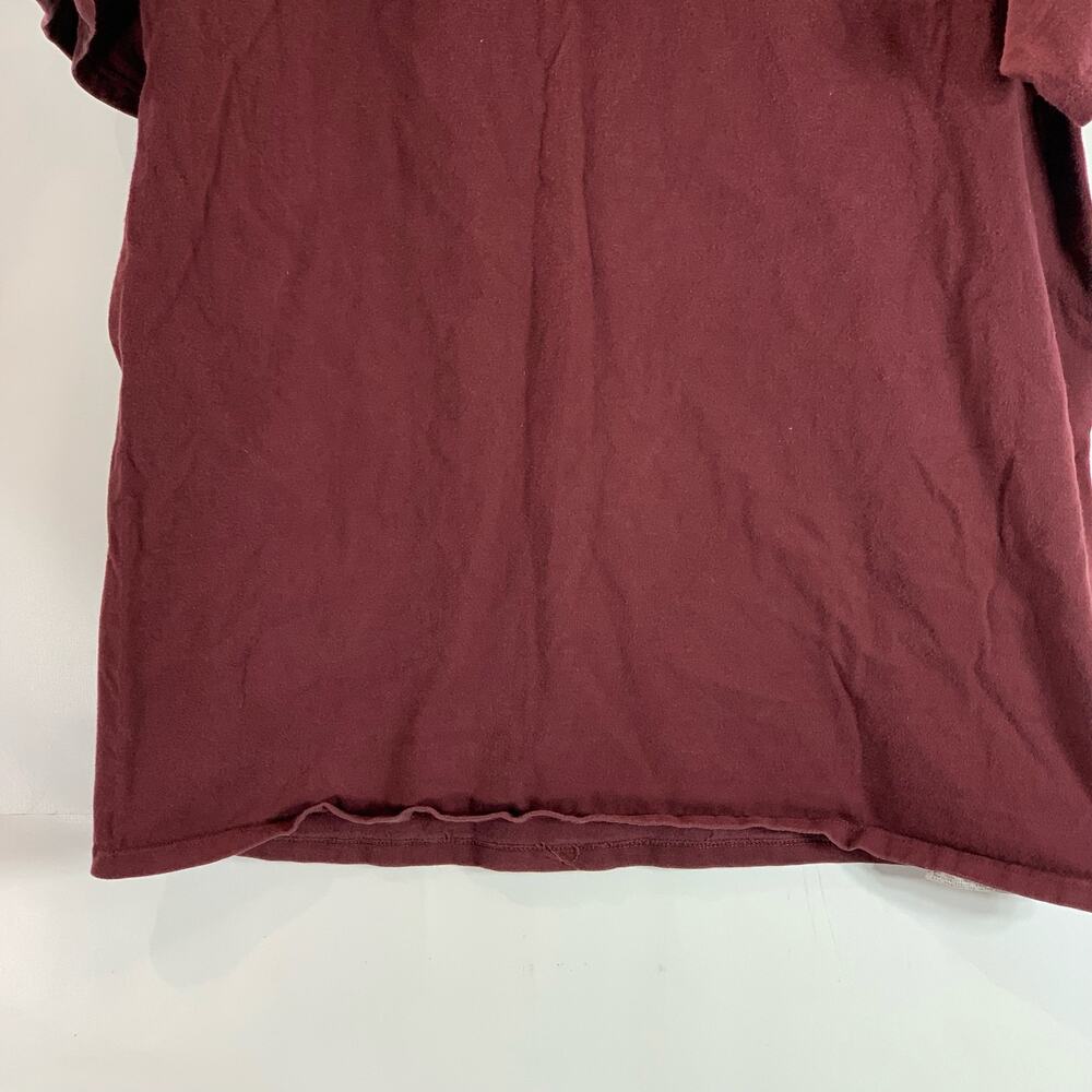 CHAMPION Men's Burgundy Script Logo Crewneck Regular-Fit T-Shirt SZ XL - Picture 7 of 9